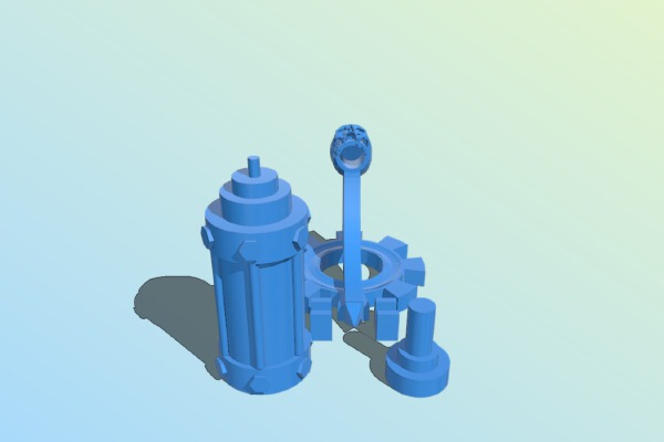Gothic Lamp for buildings - WH40k | 3d print model