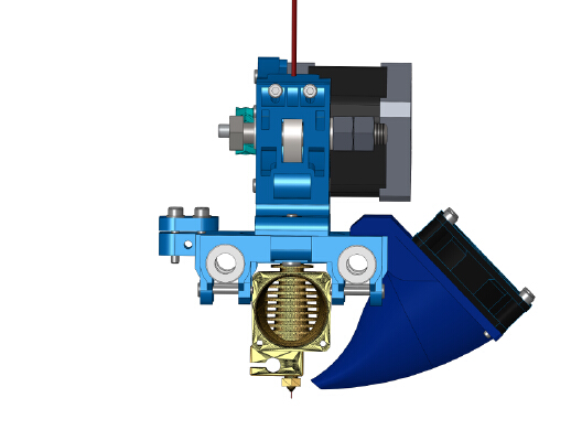 new x-carriage for prusa i2 with fan duct for hot-end E3D_V6 | 3d print model