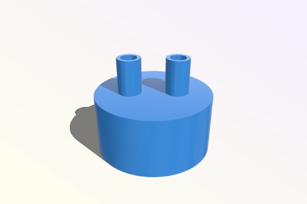 Coke Bottle Lid - With Siphon Tubes | 3d print model