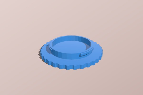Pentax K mount body cap | 3d print model