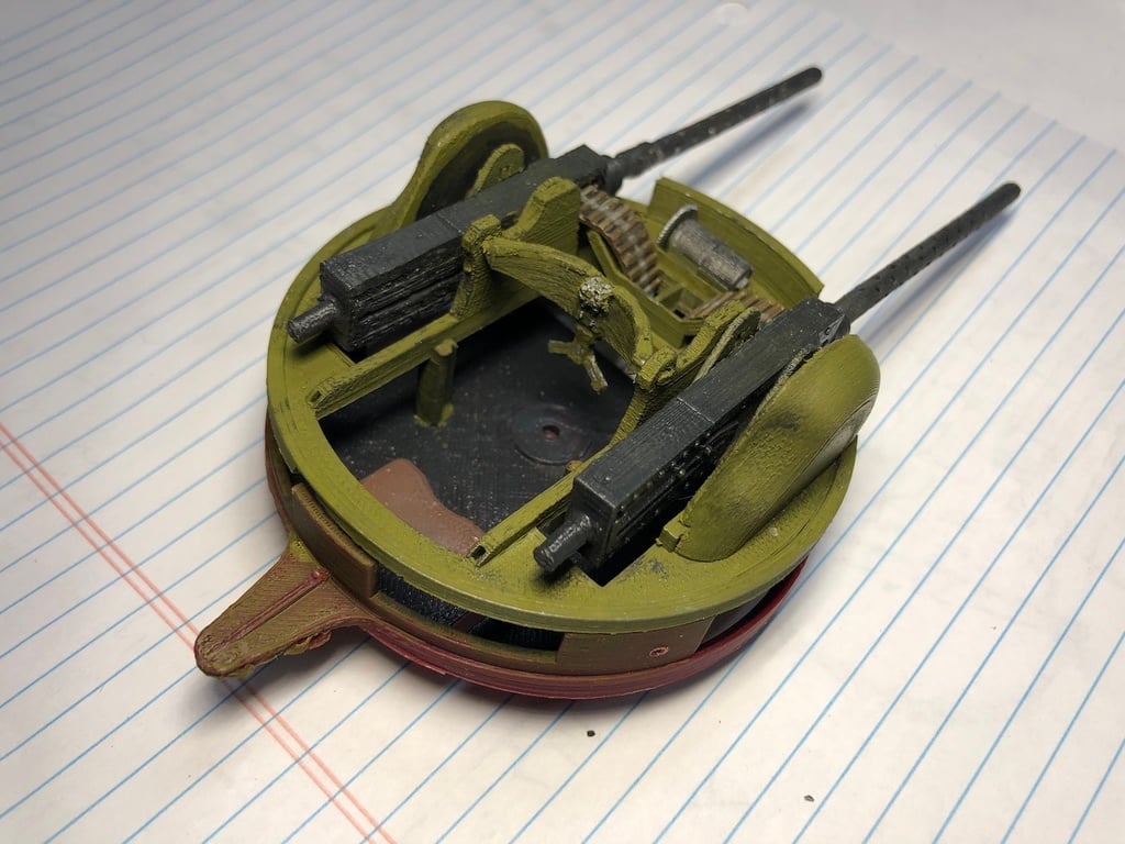 Martin Top Turret for 1_12th Scale B-24 Liberator