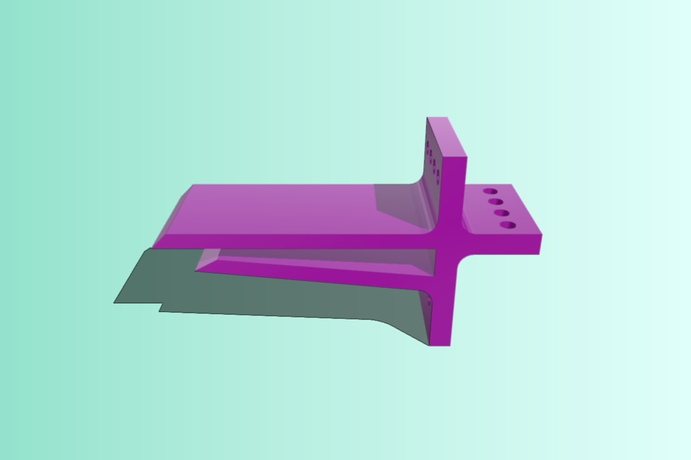 Mounting bracket to hold up to 4 peristaltic pump tubes