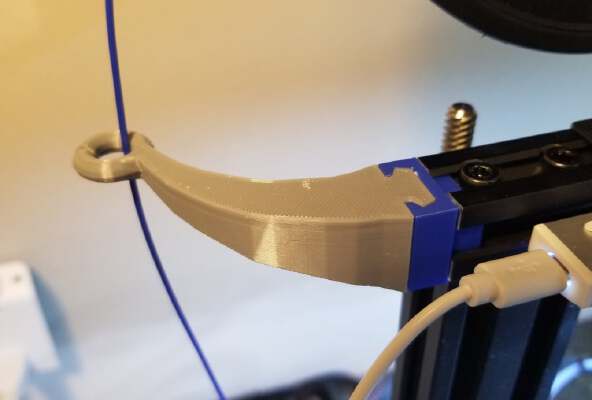 Ender 3 v2 Filament Guide (Condensed) | 3d print model