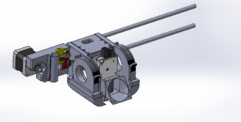 prusa x,z and extruder parts (for titan extruder and t8 lead screw) | 3d print model
