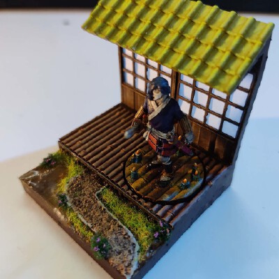 Mini Diorama for D&D sized miniature - Japanese_Asian Scene | 3d print model