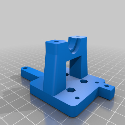 Retired Hypercube 3D Printer E3D V6 mount sensor mount on left and right side | 3d print model