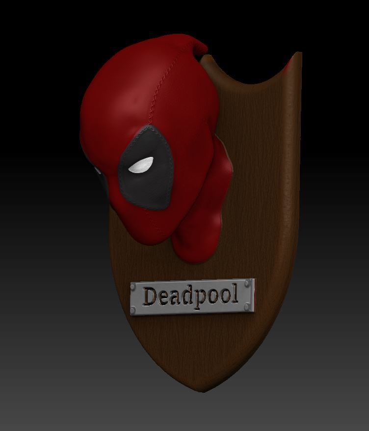 Deadpool Trophy #Deadpool3DP (Includes separate parts)