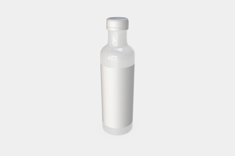 Transparent Drinking Bottle Mockup