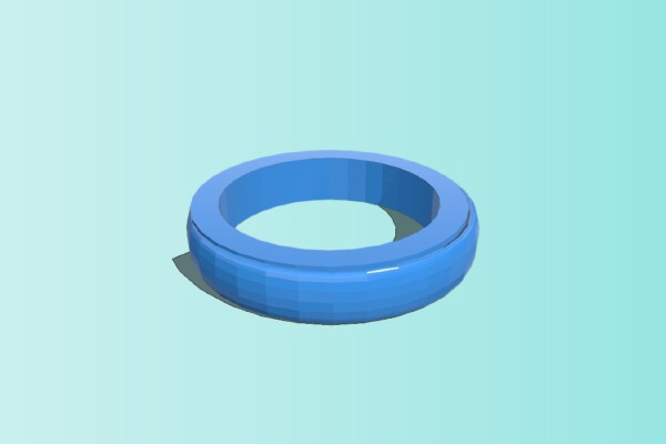 size 11 unisex ring | 3d print model