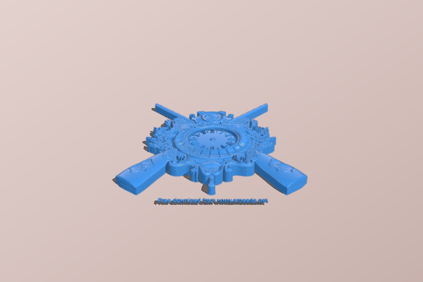 Hunting wall clock