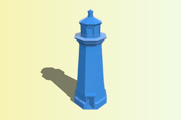 Lighthouse Simplified (without rail or lamp) | 3d print model