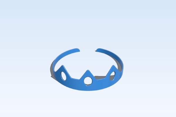 Simple Princess Crown for Girls | 3d print model