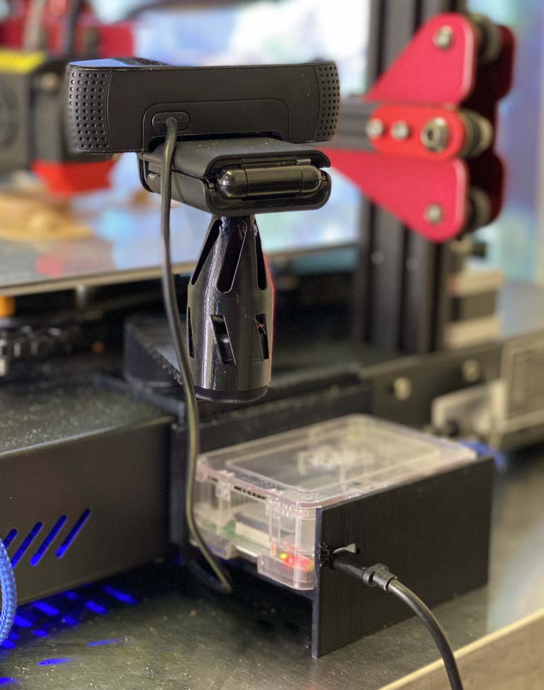 Creality CR-10s Pro Raspberry Pi with optional Cam Mount