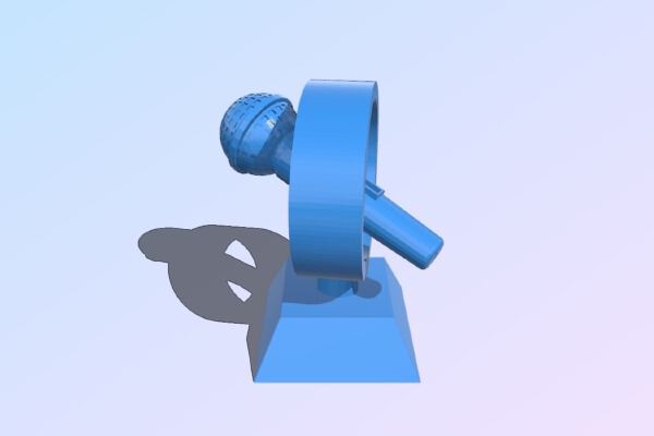 Microphone Trophy | 3d print model
