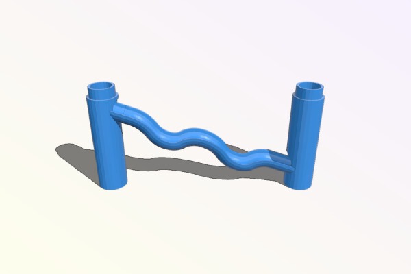 Marble Run Two Dips | 3d print model