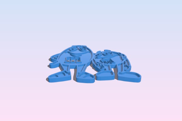 M&m keychain | 3d print model