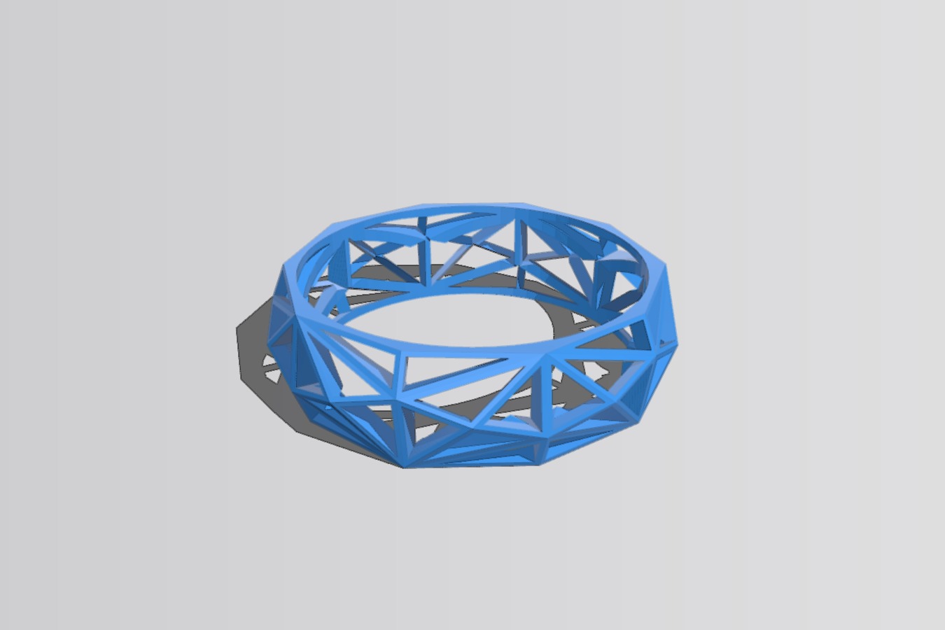 Lowpoly Ring Wireframe