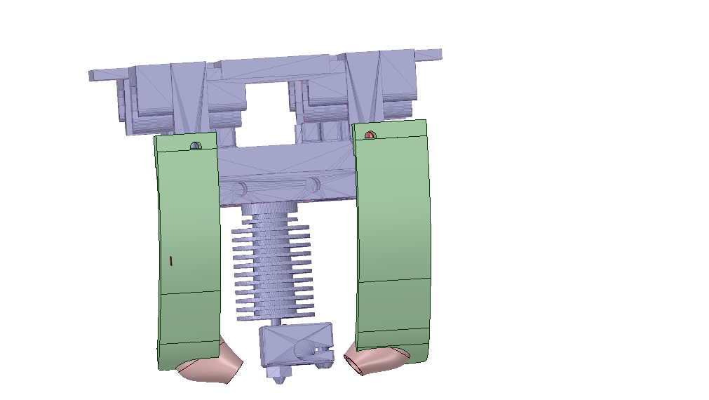 Radial cooling mount for Sparkcube with magnet mounting plate