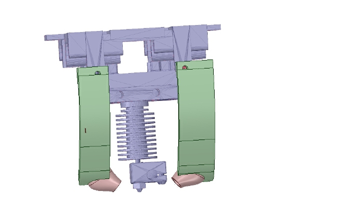 Radial cooling mount for Sparkcube with magnet mounting plate | 3d print model