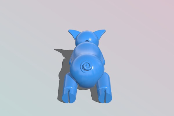 Cochon Articulé - Articulated pig | 3d print model