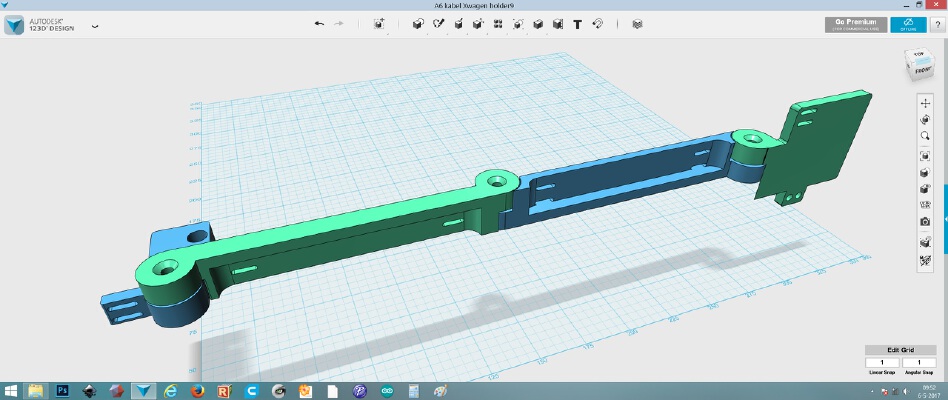 Anet A6 Cable holder X wagon | 3d print model