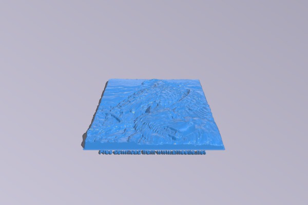 Painting of an eagle and a wolf | 3d print model
