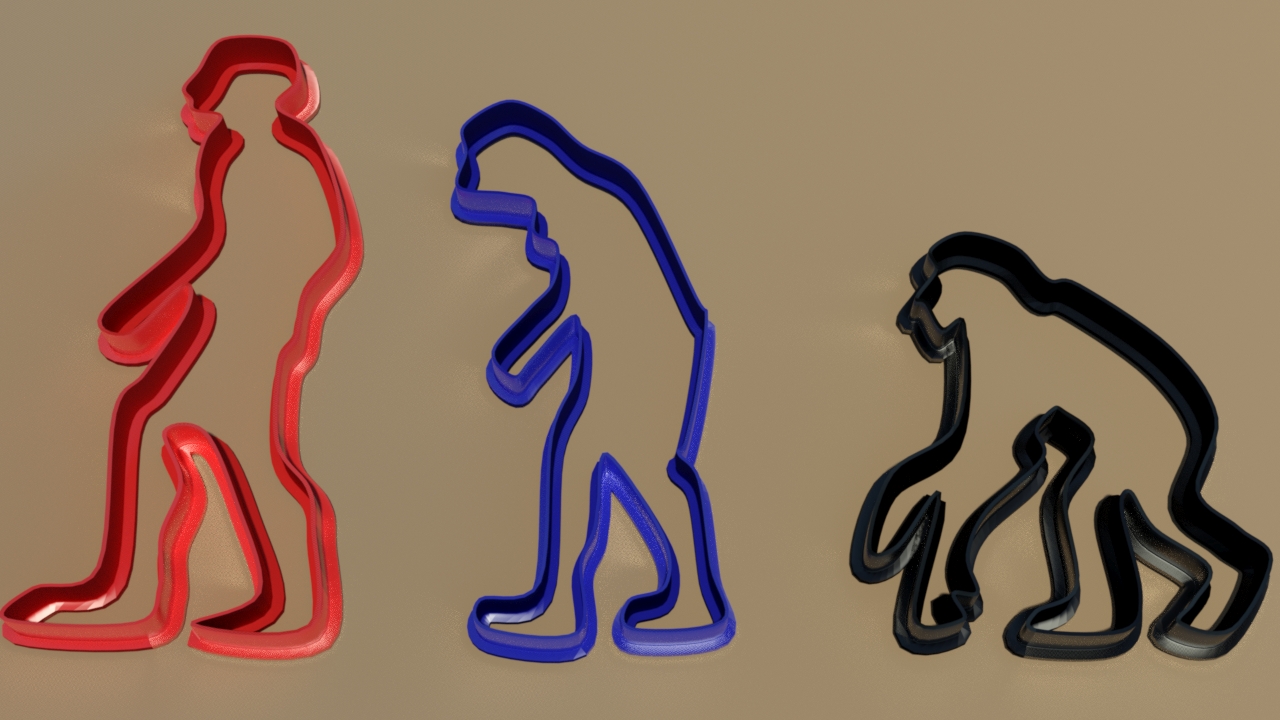 Evolution cookie cutter