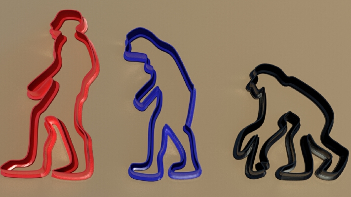 Evolution cookie cutter | 3d print model