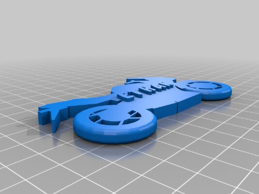 My Customized - Your name - motorbike - keychain | 3d print model