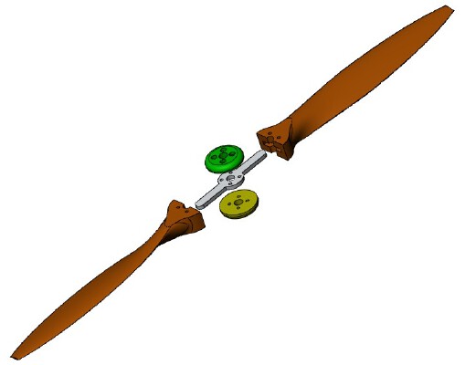 Assembled propeller | 3d print model