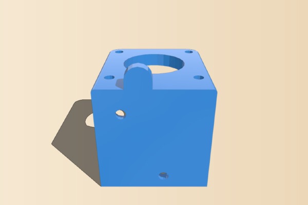 Anycubic i3 Bowden Extruder Mount | 3d print model