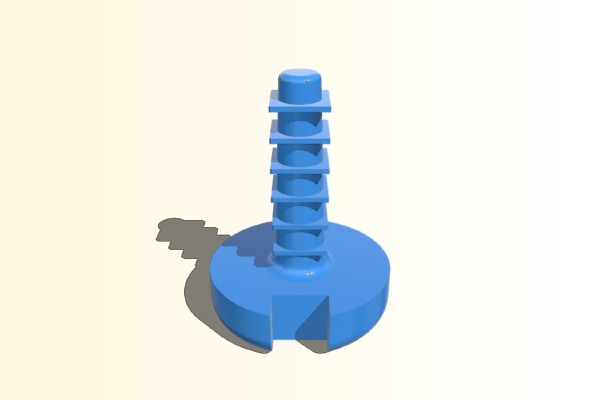 Engine cover push pins. Pontiac Vibe. 2003 | 3d print model