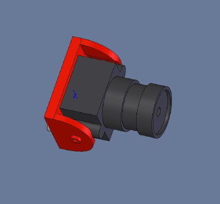 camera mount ccd mount fpv eachine 1000tvl hs1177 Brackets support camera racer drone | 3d print model