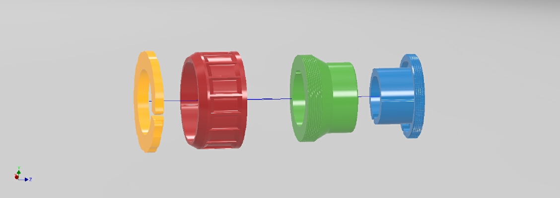 Kamerahalter Nikon P300 Mikroskop | 3d print model