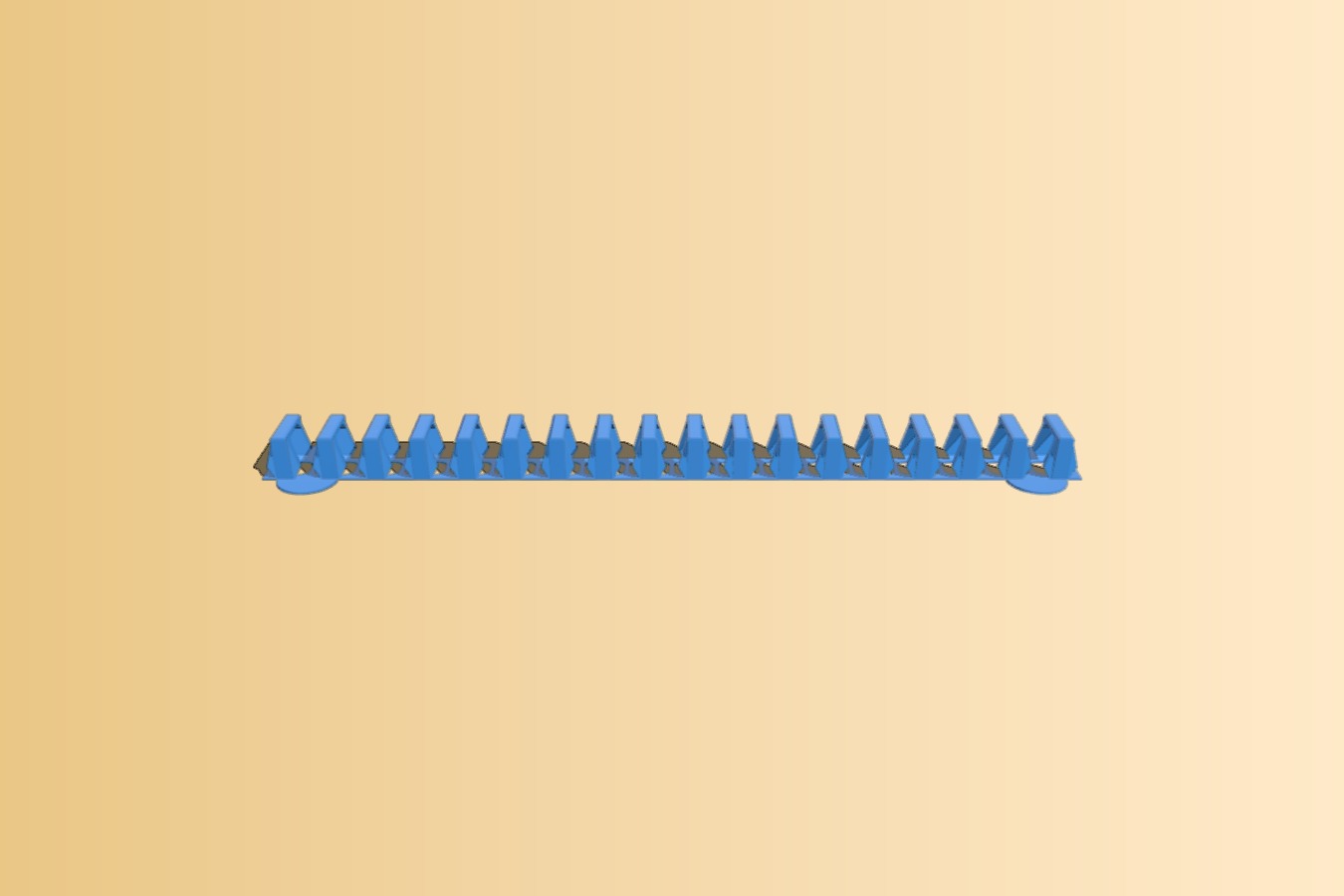 One Piece 0.5 x 9.0 Inch Wire Chain In ABS or Nylon