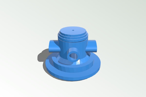Turbocharger Center Bearing Carrier - Oil & Water Cooled | 3d print model