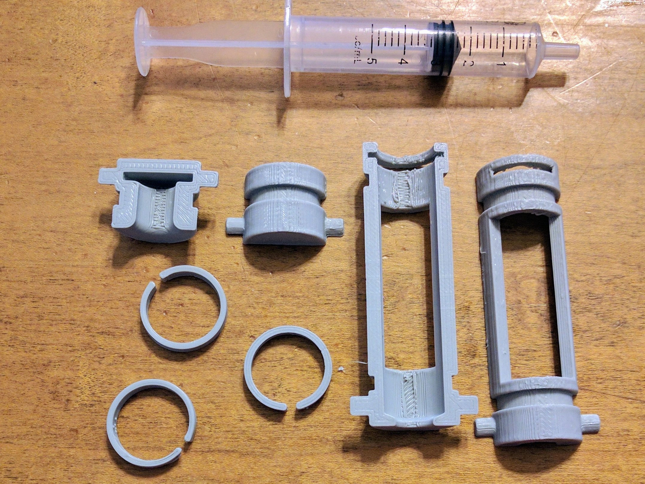 Hydraulic Piston Kit for 5ml Luer Slip Syringe