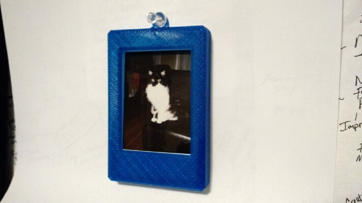 Instax Mini Picture Frame and case with Thumbtack hole - Horizontal or Veritcal | 3d print model