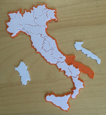 Italia puzzle | 3d print model