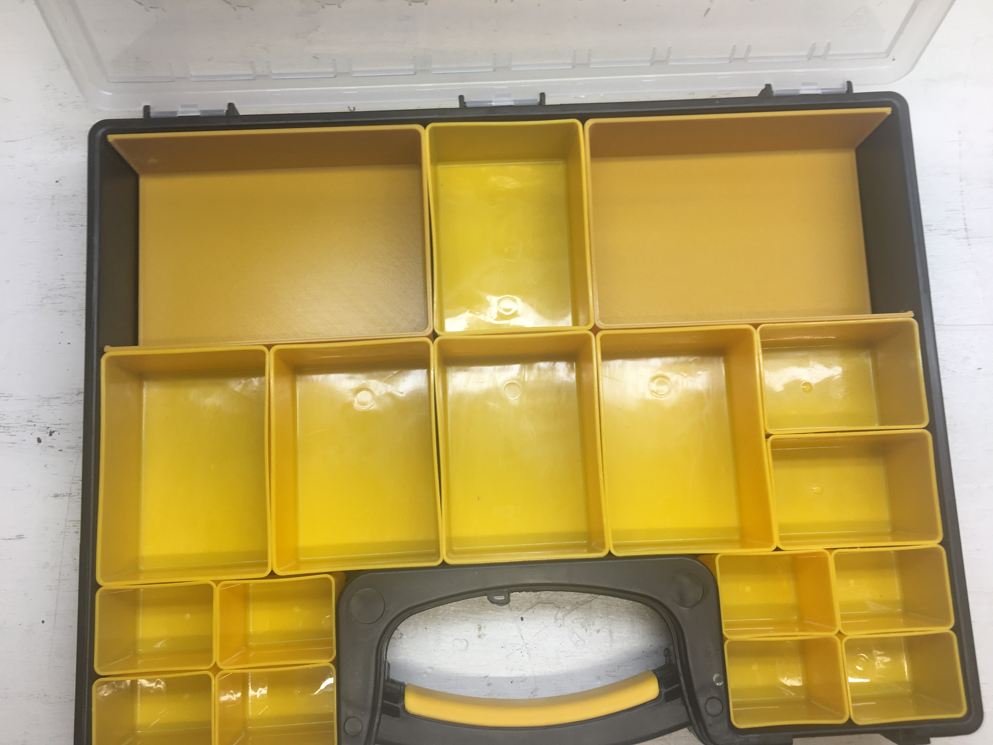 Custom Bins that fit Harbor Freight Storage boxes