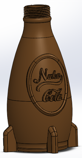 Fallout 4 Nuka Cola Twisted Cap Bottle