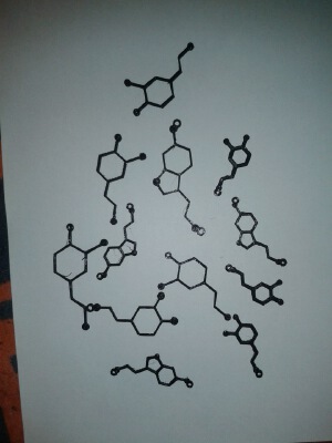 Dopamine And Serotonin | 3d print model