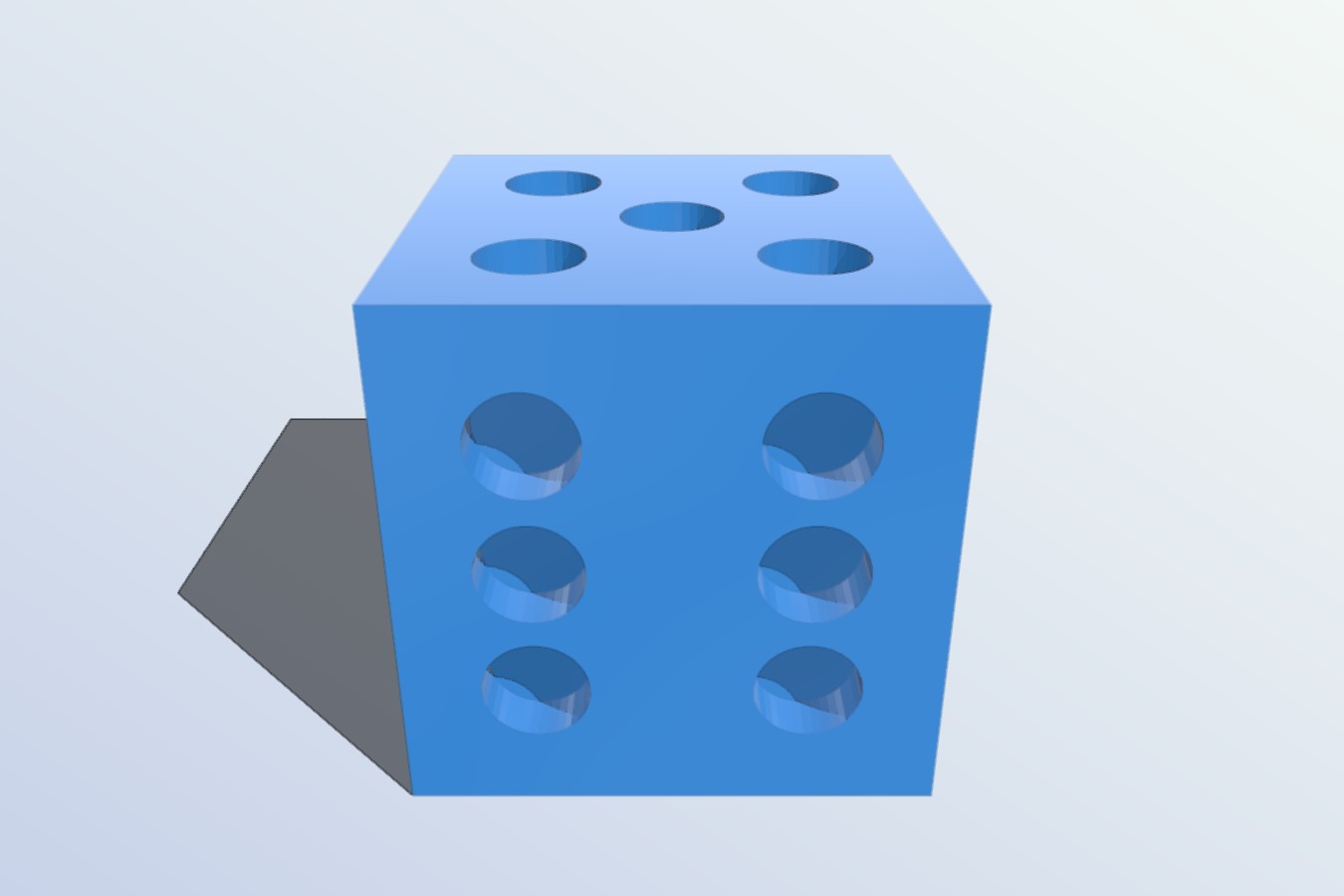6 sided Dice 1in cubed