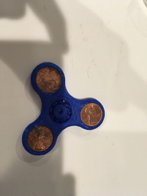 penny spiner with plastic bearing | 3d print model