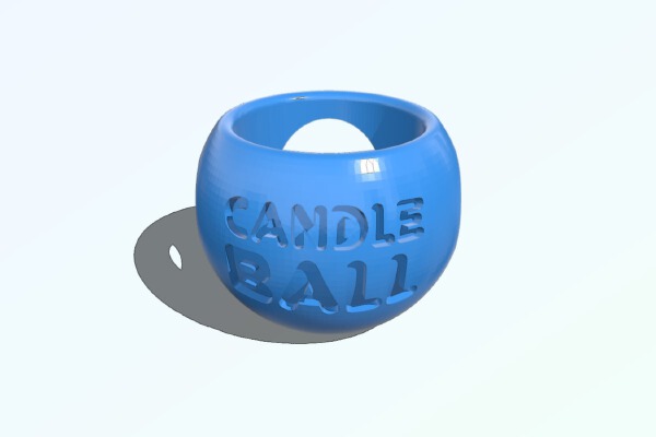 Candle Ball for various sizes candles | 3d print model