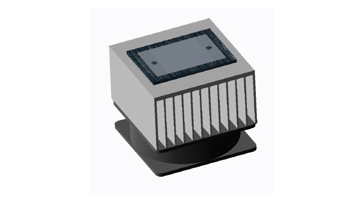 Adafruit's Peltier Thermo-Electric Cooler Module+Heatsink Assembly - 12V 5A Item 1335 | 3d print model