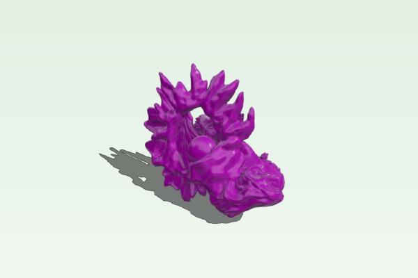 dragon with egg | 3d print model