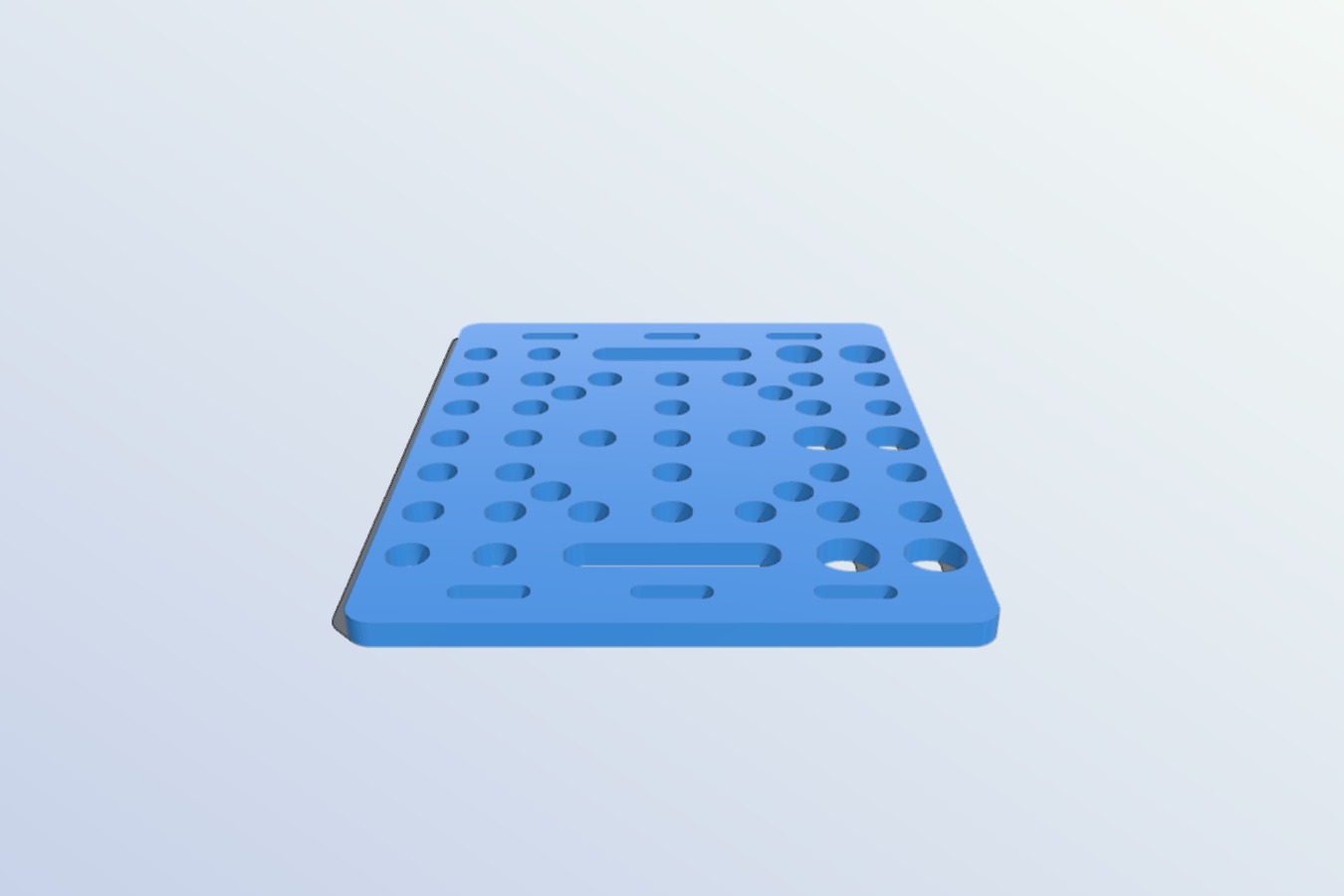 V-Slot universal plate "minified" STL