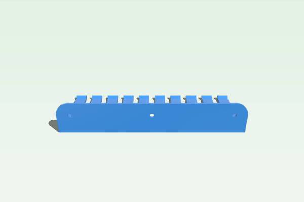 My Customized Cable Organizer with supports primera prueba | 3d print model