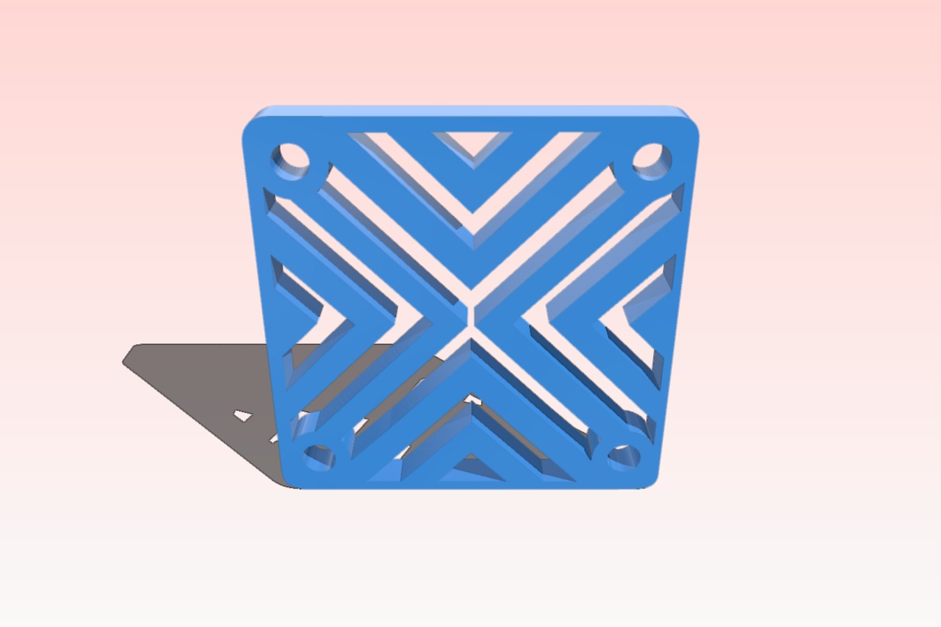Criss Cross Laser cut fan grill 40mm